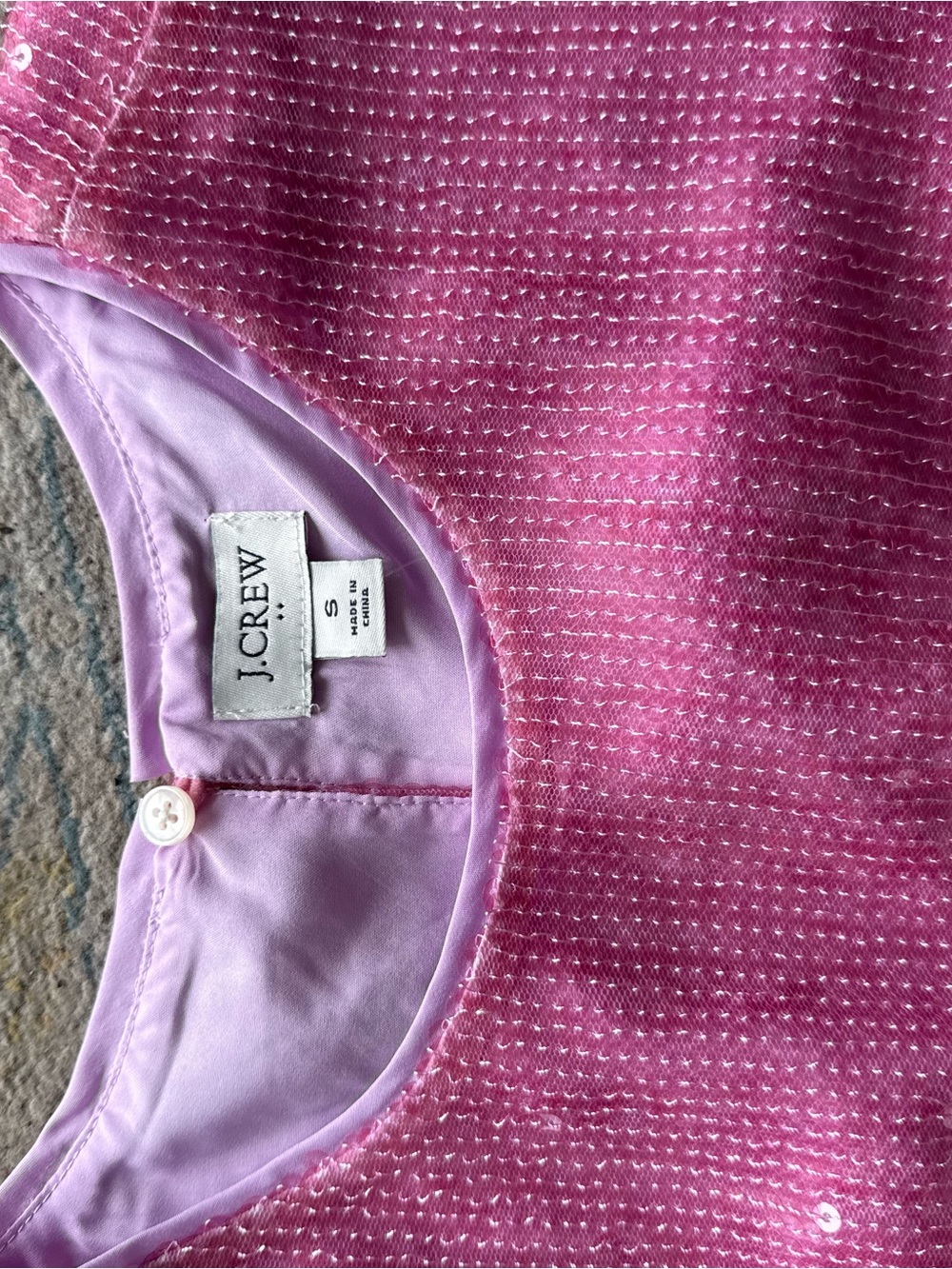 J. Crew Pink Textured Sleeveless Shell